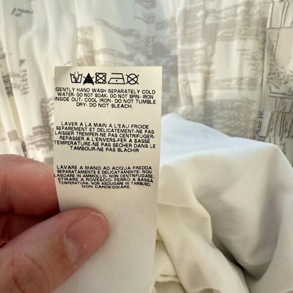 Save the Queen White Maxi Dress Mixed Media Lace Geometric Floral Fairy Y2K M - Picture 13 of 15